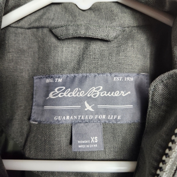 Eddie Bauer Womens Green Girl on the Go Waterproof Trench Coat-Size XS - Picture 8 of 10